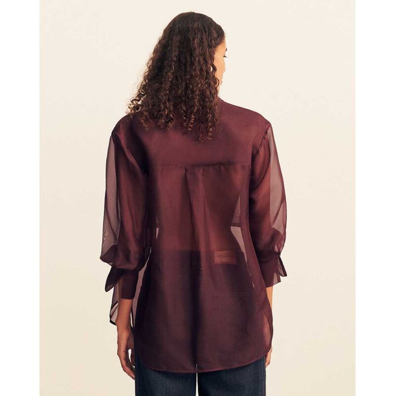 Shona Joy Tibby Silk Organza Shirt image number 1